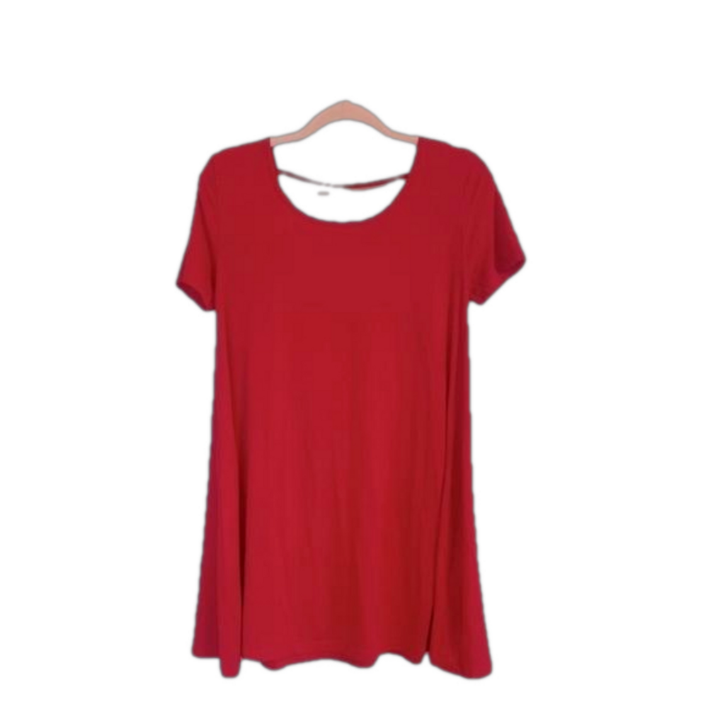 ZENANA outfitters red shirt dress